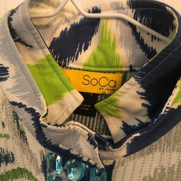 Luxury St John SoCo Embellished Sweater - Picture 2 of 4